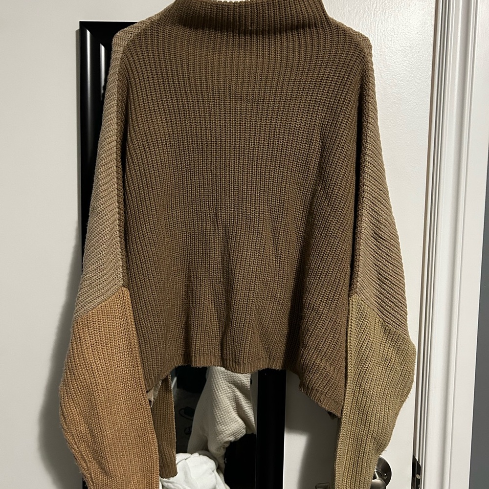 PrettyLittleThing Multi-Tone Cowl Neck Sweater